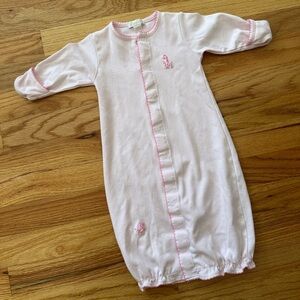 Kissy Kissy Premier Converter Gown/Playsuit - Pink with Giraffes